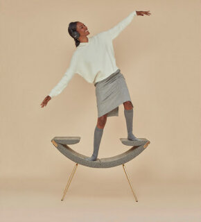 Cloop Sessel mit Bezug aus Kunstleder; IC16-Cromato/Chromed