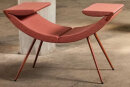 Cloop Sessel mit Bezug aus Trevira CS; 1809-Mattone/Copper