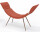 Cloop Sessel mit Bezug aus Leder TP942-Mattone/Copper