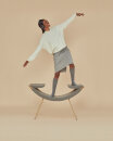 Cloop Sessel mit Bezug aus Kunstleder; IC16-Mattone/Copper