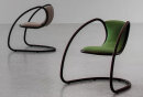 Timeless Stuhl mit Bezug aus Kunstleder;